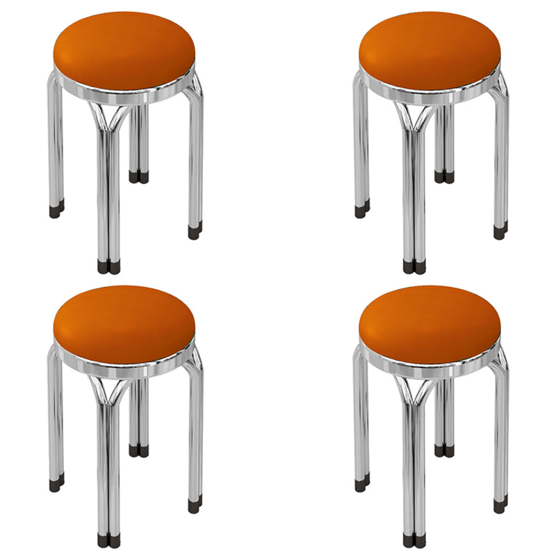 Round Modern Standard Leather Water Resistant Standard for Drawing Room