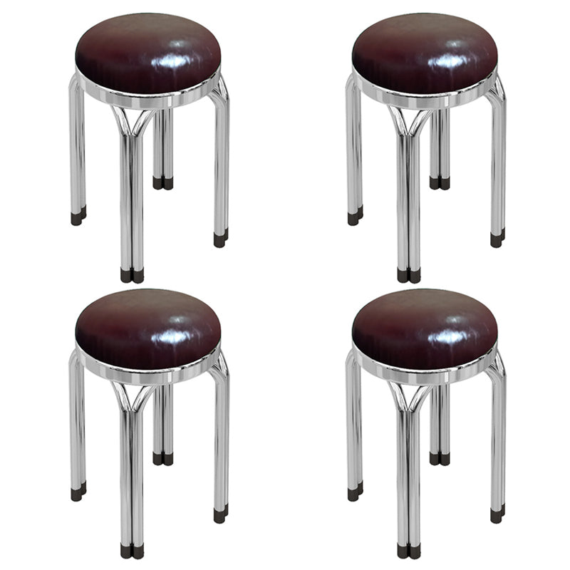 Round Modern Standard Leather Water Resistant Standard for Drawing Room