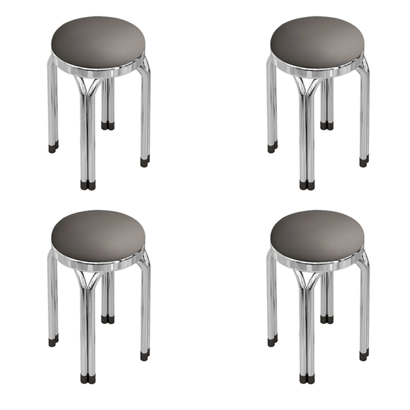 Round Modern Standard Leather Water Resistant Standard for Drawing Room