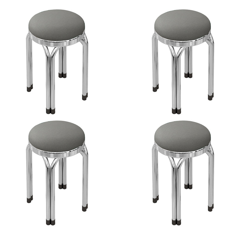 Round Modern Standard Leather Water Resistant Standard for Drawing Room