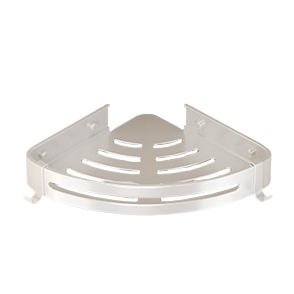 Modern White Finish Bath Shelf Rectangular & Triangle Bathroom Hardware Kit