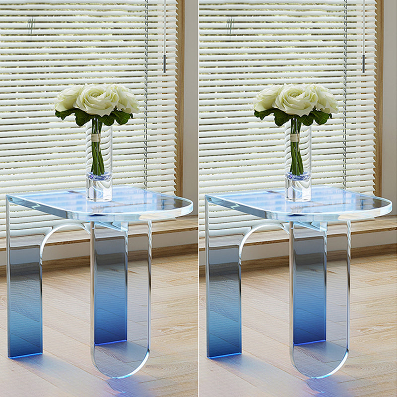 14" Wide Glam Side Table 3 Legs Acrylic Accent Side Table for Bedroom