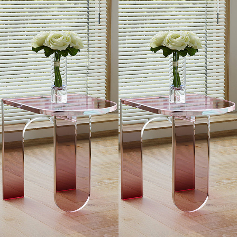 14" Wide Glam Side Table 3 Legs Acrylic Accent Side Table for Bedroom