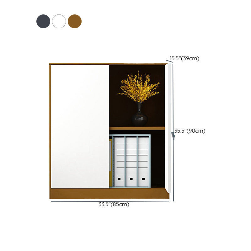 Vertica Metal File Cabinet Modern Color Block Filing Cabinet for Office