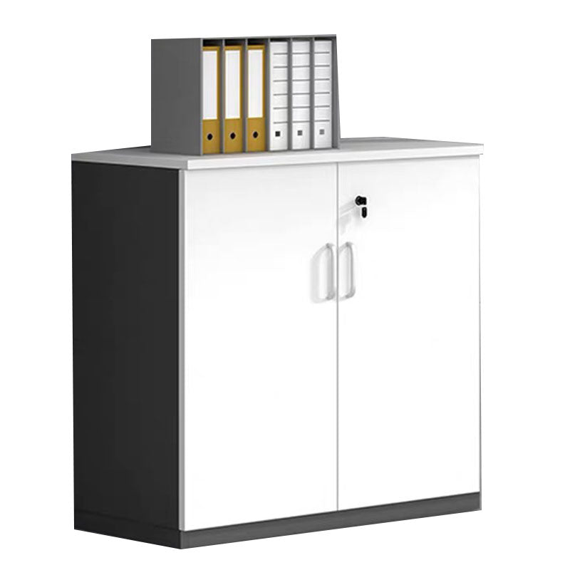 Contemporary Style Filing Cabinet Wood Lateral File Cabinet with Locking Storage