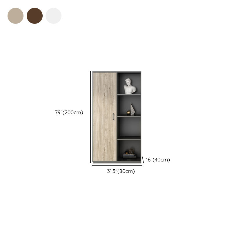 Storage Contemporary File Cabinet Engineered Wood Vertical Filing Cabinet