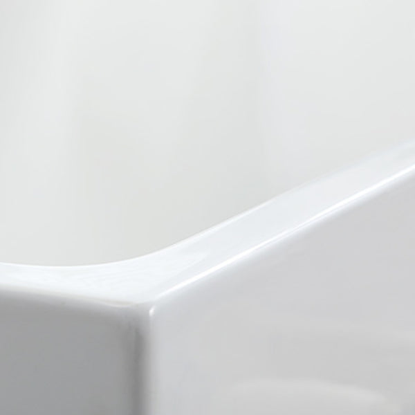 Modern Rectangle Acrylic Bathtub Freestanding Bathtub with Drain Bath Tub(without Plank)
