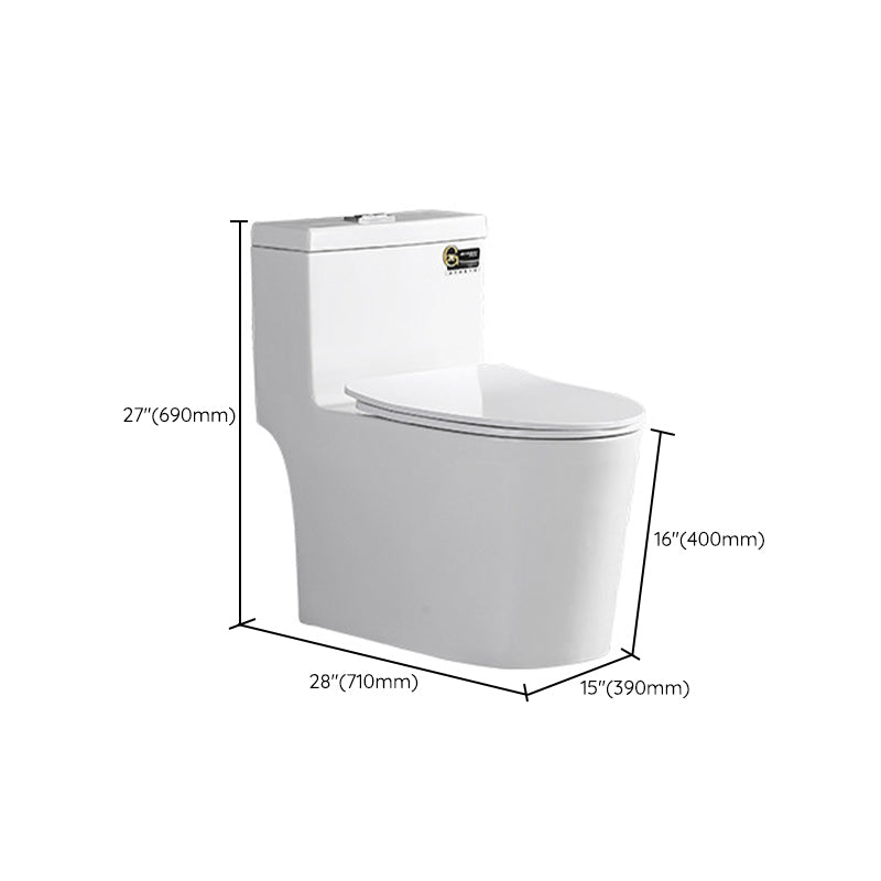 Traditional All-In-One Toilet Bowl Floor Mount Urine Toilet for Washroom