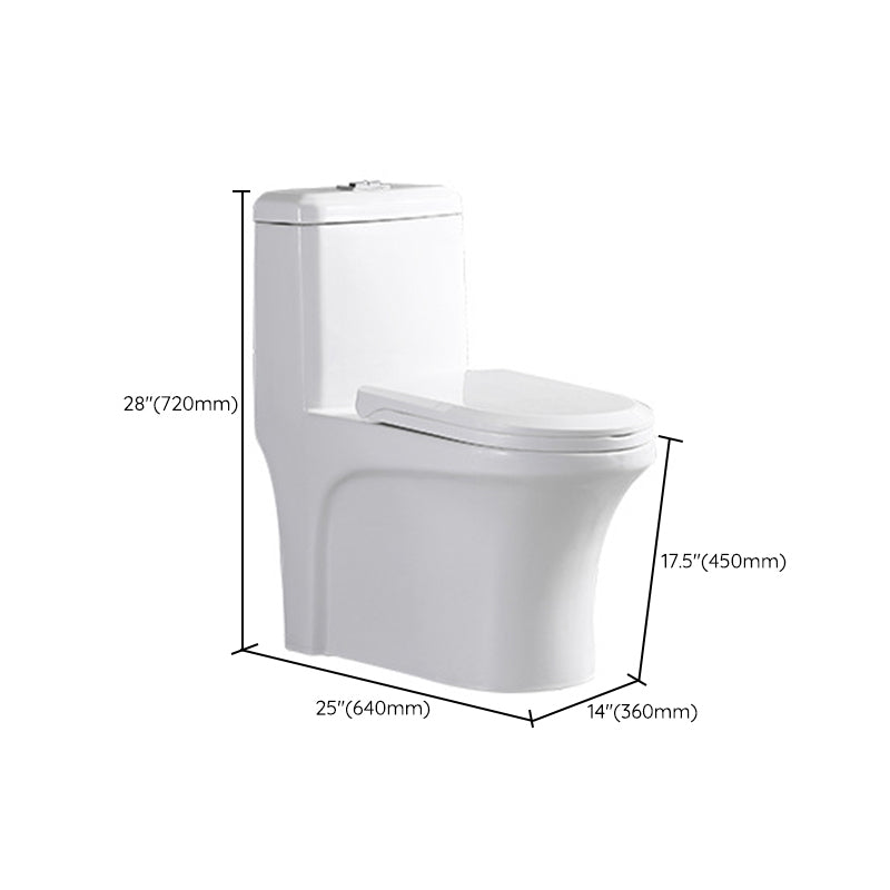 Traditional All-In-One Toilet Bowl Floor Mount Urine Toilet for Washroom