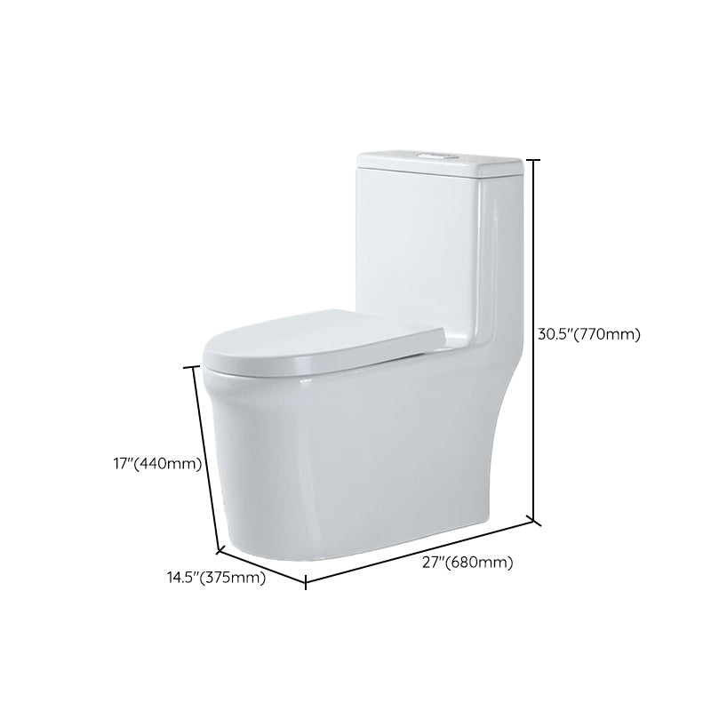 Modern All-In-One Toilet Bowl Floor Mount White Urine Toilet for Washroom