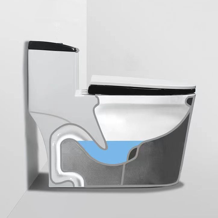 Modern 1-Piece Toilet Bowl Floor Mount White Urine Toilet for Washroom
