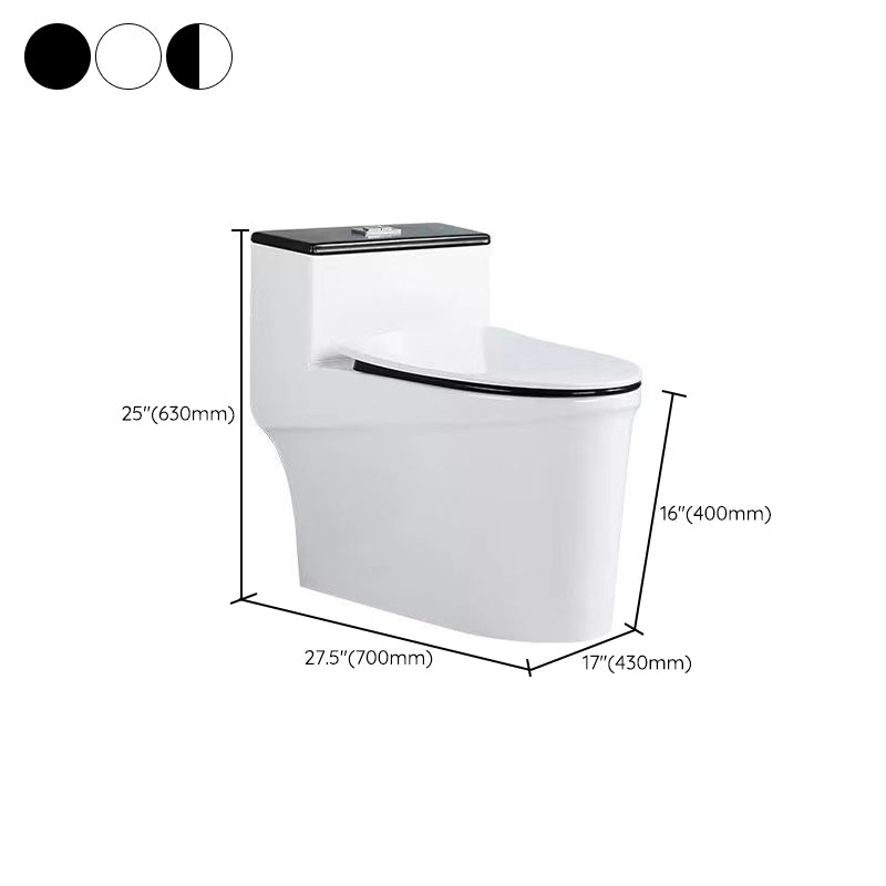 Modern 1-Piece Toilet Bowl Floor Mount White Urine Toilet for Washroom