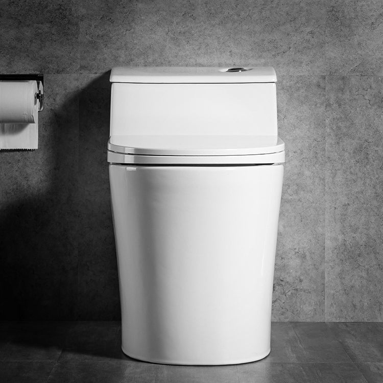 Modern 1-Piece Toilet Bowl White Urine Toilet with Slow Close Seat for Bathroom