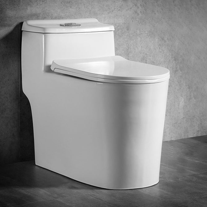 Modern 1-Piece Toilet Bowl White Urine Toilet with Slow Close Seat for Bathroom