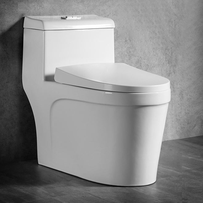 Modern 1-Piece Toilet Bowl White Urine Toilet with Slow Close Seat for Bathroom