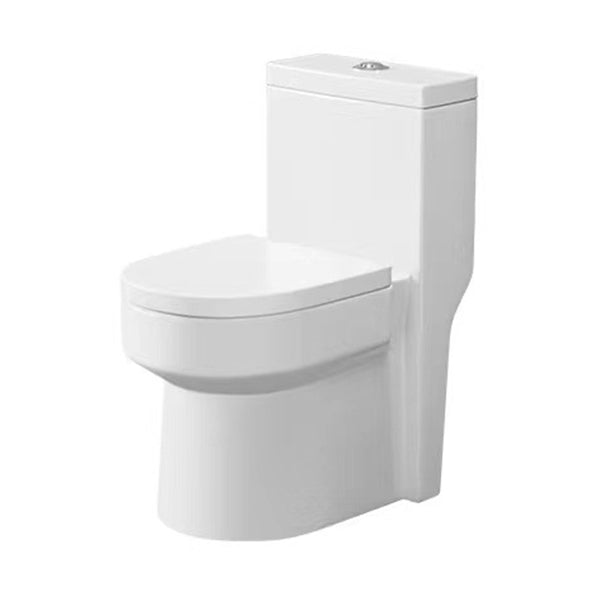Modern 1-Piece Toilet Floor Mounted White Urine Toilet with Slow Close Seat for Bathroom