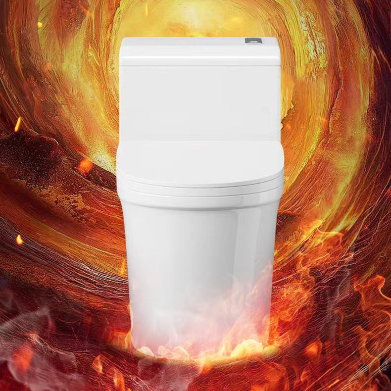 Modern 1-Piece Toilet Floor Mounted White Urine Toilet with Slow Close Seat for Bathroom