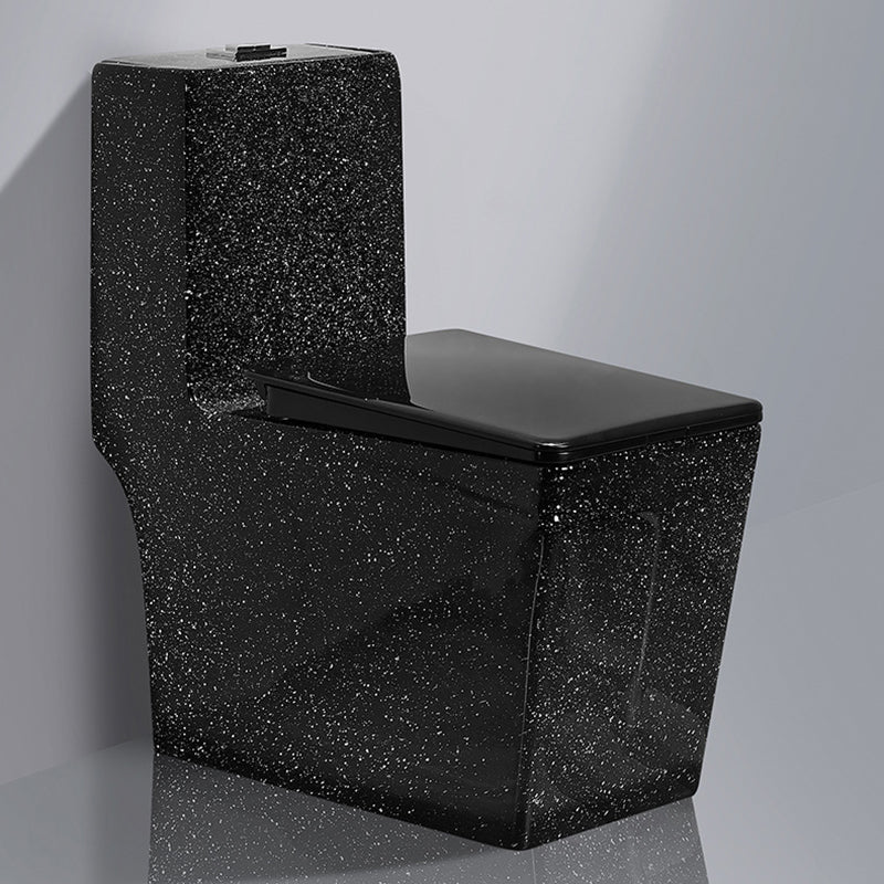 Traditional All-In-One Toilet Bowl Floor Mounted Black Urine Toilet for Bathroom