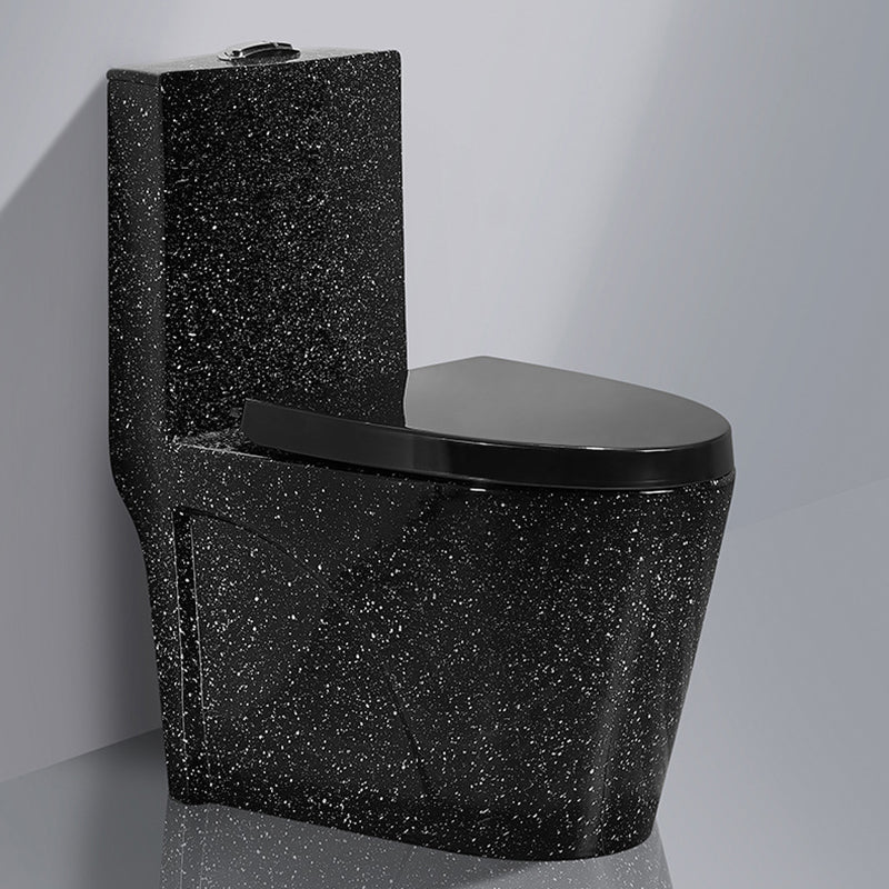 Traditional All-In-One Toilet Bowl Floor Mounted Black Urine Toilet for Bathroom