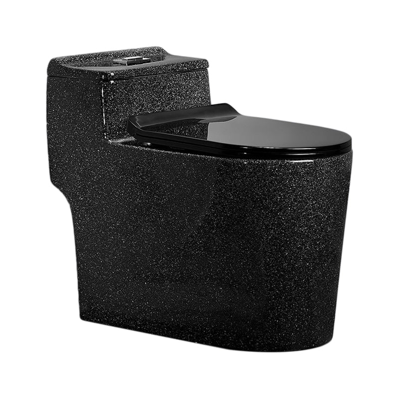 Traditional All-In-One Toilet Bowl Floor Mounted Black Urine Toilet for Bathroom