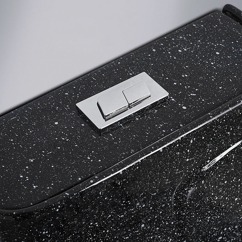 Traditional All-In-One Toilet Bowl Floor Mounted Black Urine Toilet for Bathroom