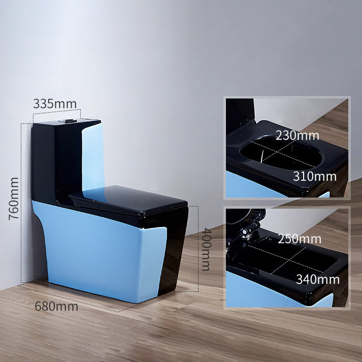 Modern All-In-One Toilet Bowl Floor Mounted Urine Toilet with Seat for Bathroom