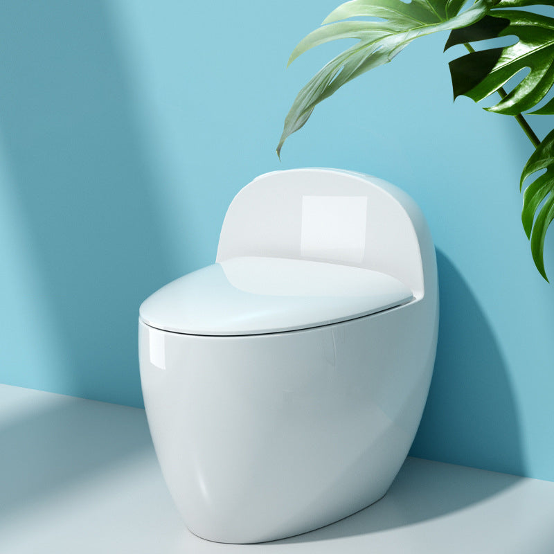 Floor Mount Flush Toilet Concealed Tank Modern One-Piece Toilet with Slow Close Seat