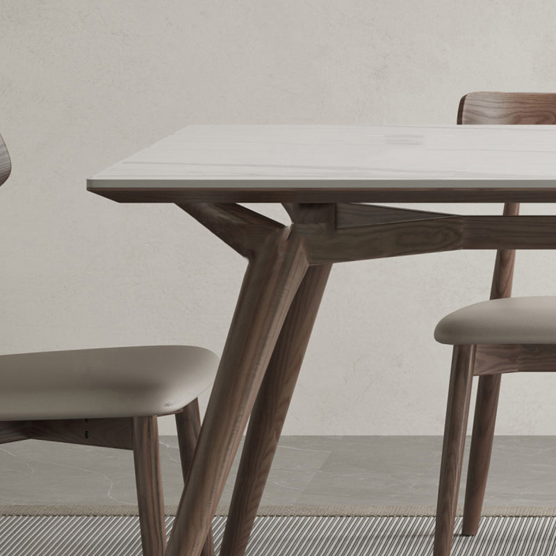 Modern 1/4/5/7 Pieces Dining Dining Chairs Set Stone Rectangle Furniture for Home