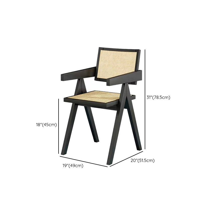 Black Wood Dining Table Set with Chairs 1/2/5 Pieces Modern Dinette Set