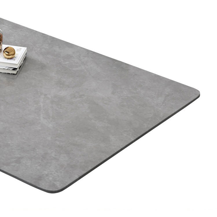 Medieval Modern Stone Dining Table Trestle Base Table for Dining Room