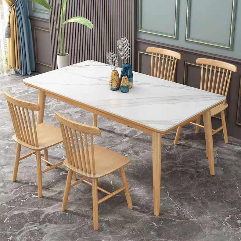 Medieval Modern Stone Dining Table 4 Legs Table for Living Room