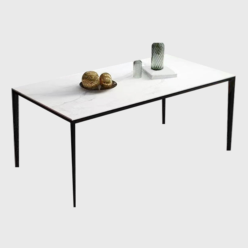 Medieval Modern Dining Table Stone 4 Legs Dinette Table for Kitchen
