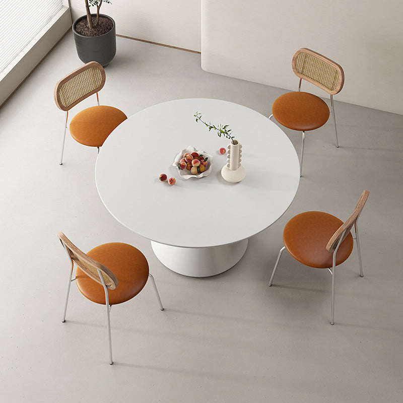 Modern Pedestal Round Dining Table Stone Table for Dining Room