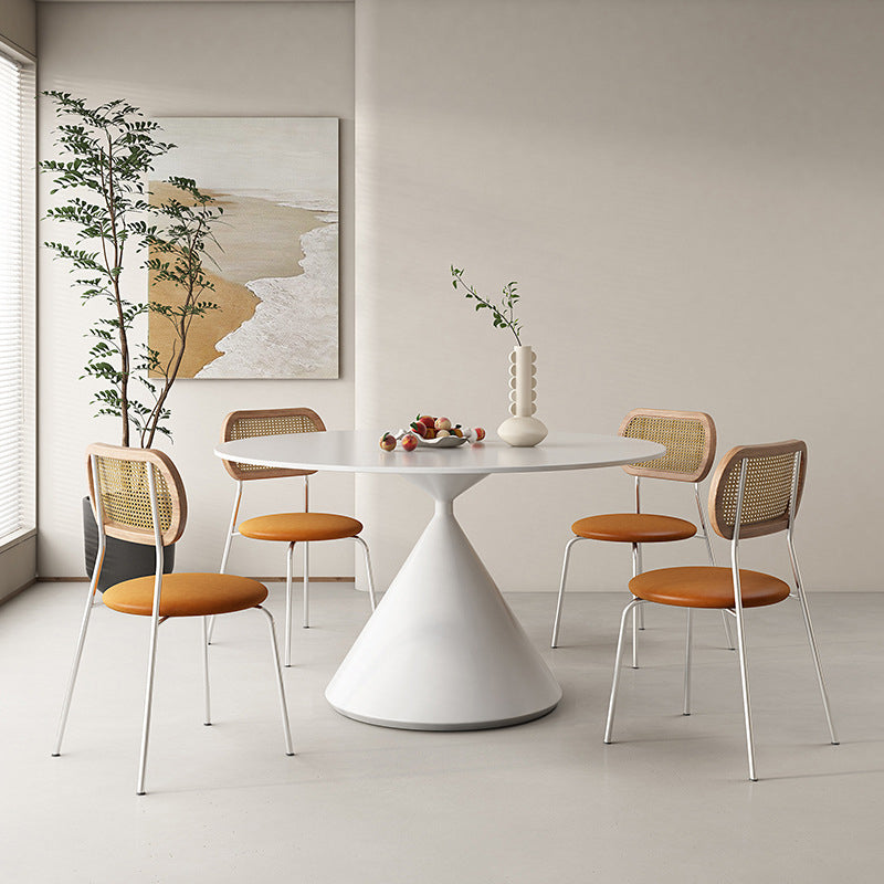 Modern Pedestal Round Dining Table Stone Table for Dining Room
