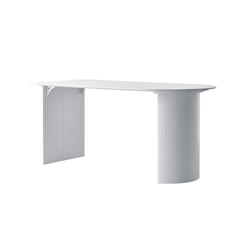Modern Stone Dining Table Double Pedestal Table for Dining Room