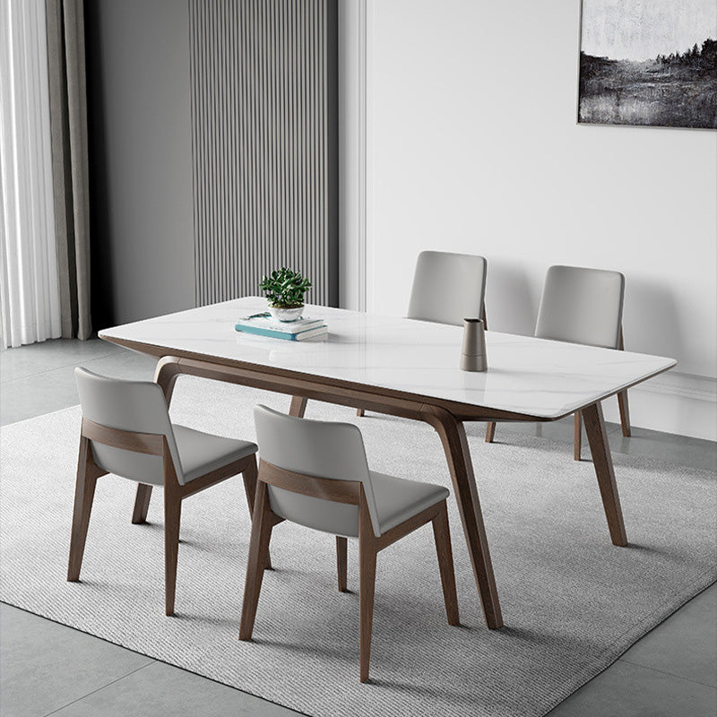 Medieval Modern Stone Dining Table Rectangle Table for Dining Room