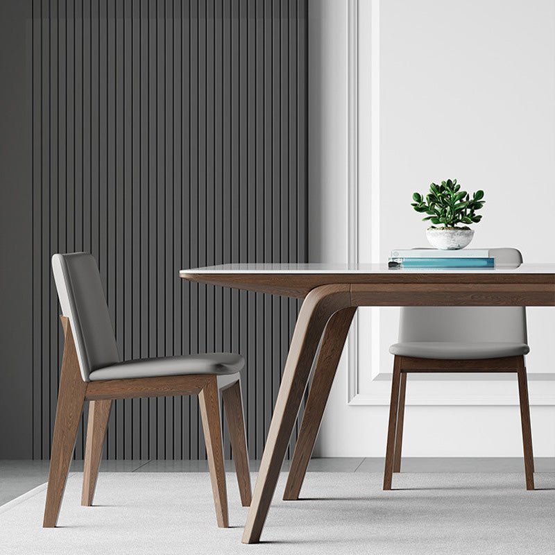 Medieval Modern Stone Dining Table Rectangle Table for Dining Room