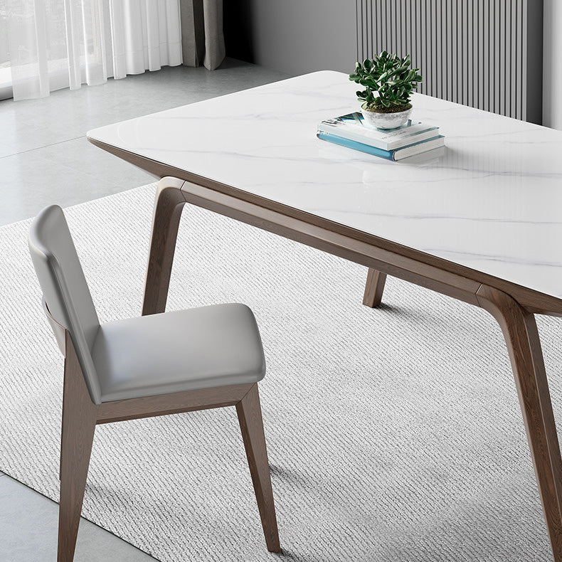 Medieval Modern Stone Dining Table Rectangle Table for Dining Room