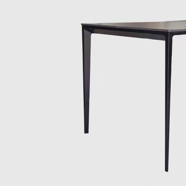 Medieval Modern Stone Dining Table 4 Black Legs Table for Dining Room
