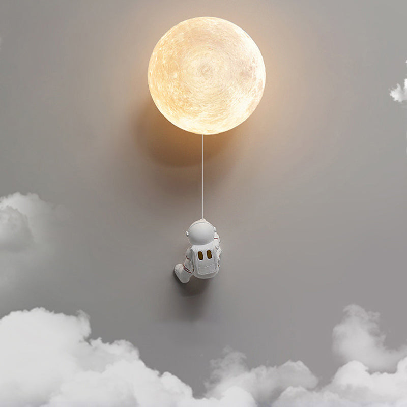 Globe Wall Lighting Modern Plastic 1 Light Wall Sconces for Children