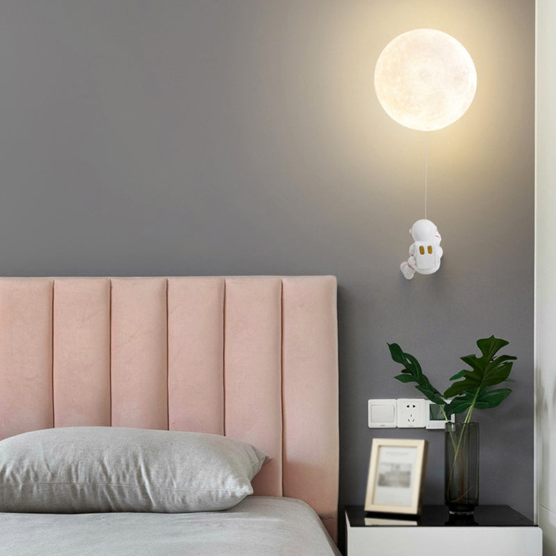 Globe Wall Lighting Modern Plastic 1 Light Wall Sconces for Children