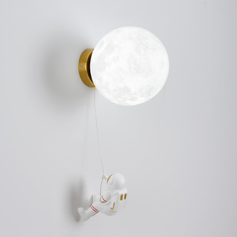Globe Wall Lighting Modern Plastic 1 Light Wall Sconces for Children