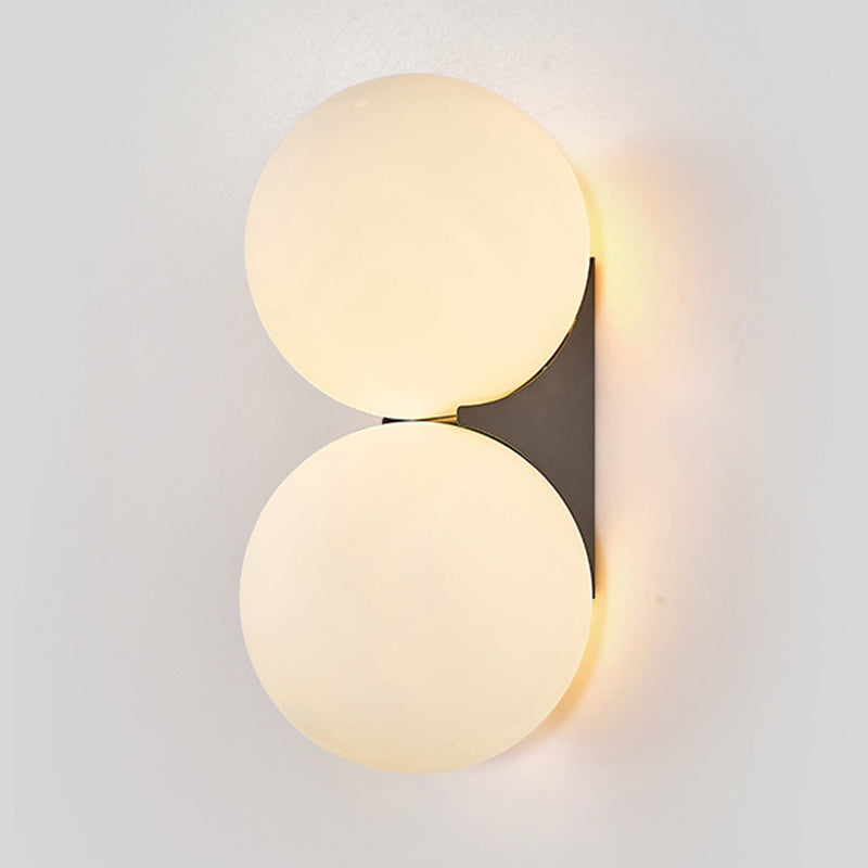 Globe Wall Lighting Simplicity Glass 1/2 Light Wall Sconces for Bedroom