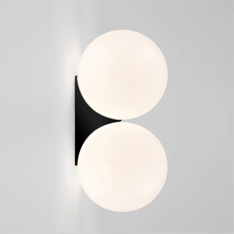 Globe Wall Lighting Simplicity Glass 1/2 Light Wall Sconces for Bedroom