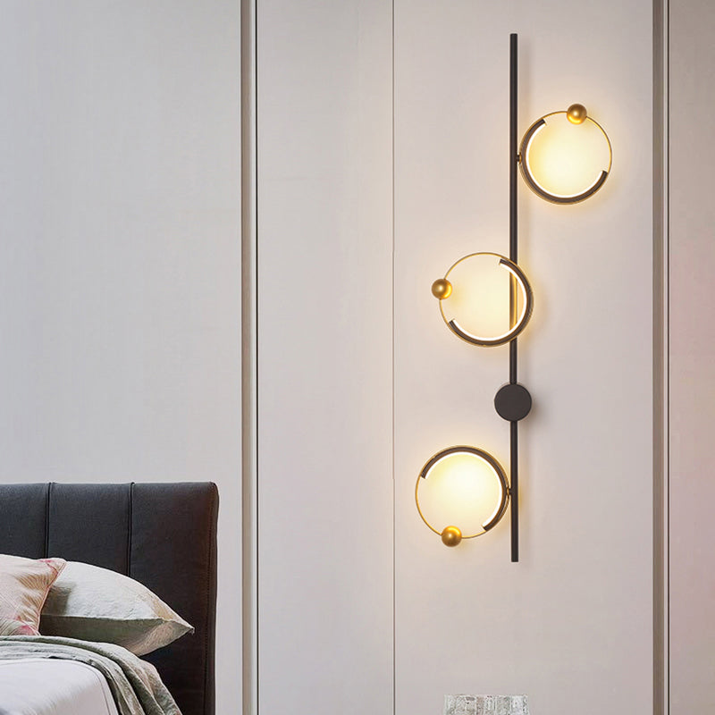 Nordic Style Wall Light Circle Shape LED Wall Lamp with Acrylic Shade for Bedroom