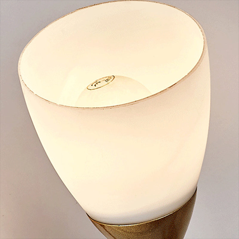 Contemporary Wall Sconce Flower Sconce Lighting with Glass for Bedroom