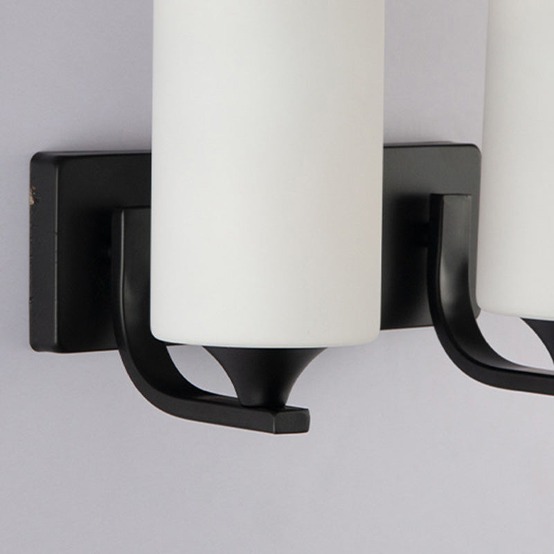 Contemporary Wall Sconce Glass Shade Sconce Lighting for Bedroom