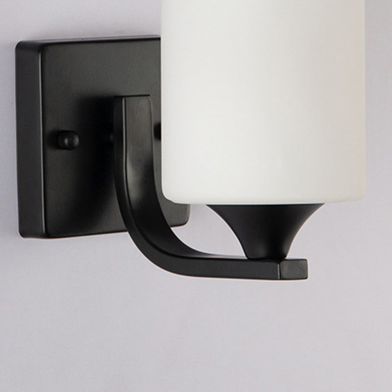 Contemporary Wall Sconce Glass Shade Sconce Lighting for Bedroom