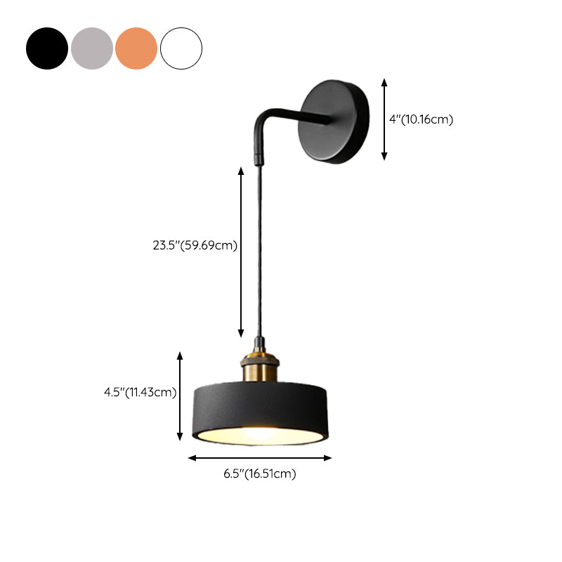 Nordic Style Colorful Wall Light Geometry Shape Adjustable Wall Lamp for Bedroom