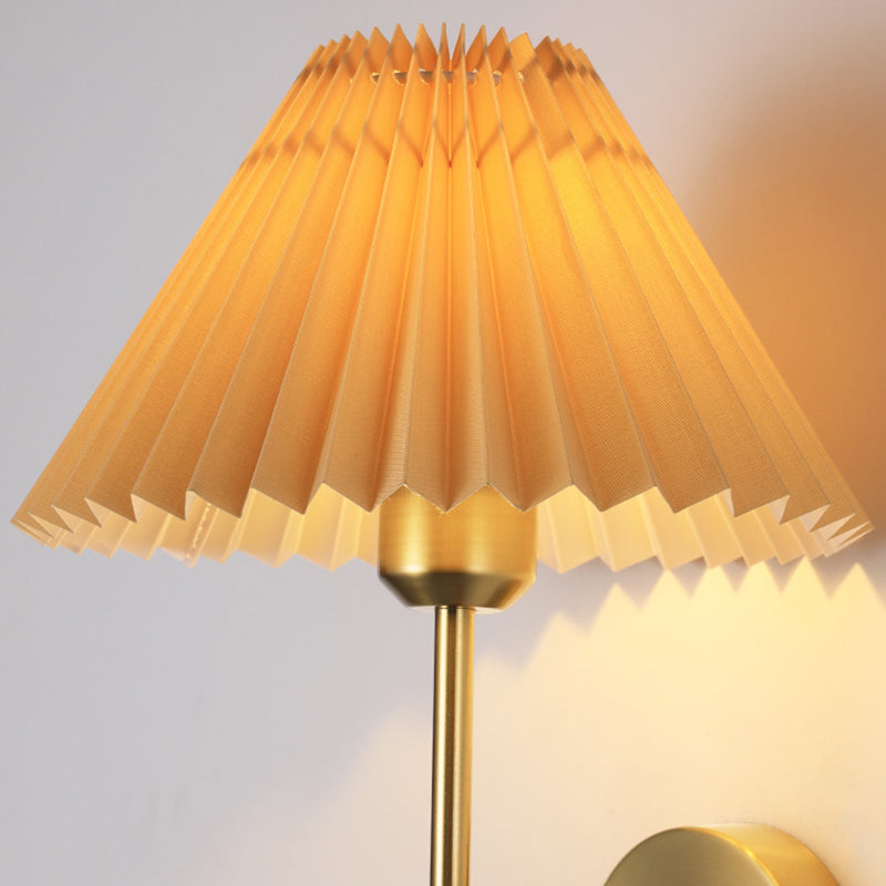 Contemporary Wall Sconce Fabric 1 Light Sconce Lighting for Living Room
